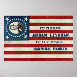 Poster Président - Abram Lincoln