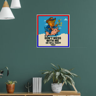 Poster Président appliquer des tarifs à tous