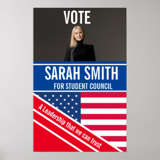 Poster président de la classe d'avis de vote, conseil des