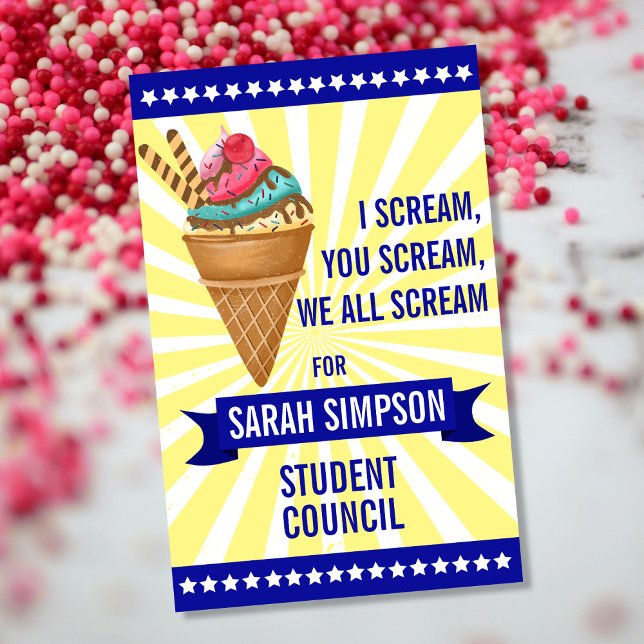 Poster président de la classe d'avis de vote, conseil des (Créateur téléchargé)