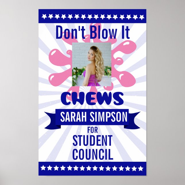 Poster président de la classe d'avis de vote, conseil des (Devant)