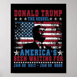 Poster Président drôle Donald Trump Jour d'investiture 20