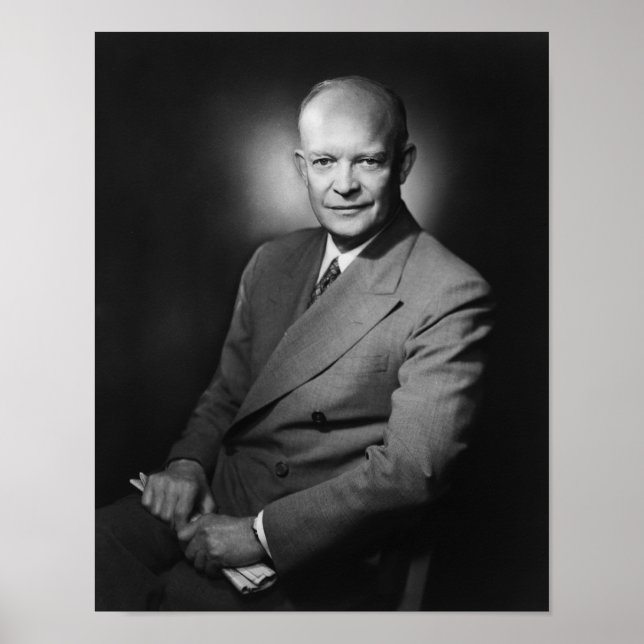 Poster Président Dwight Eisenhower (Devant)