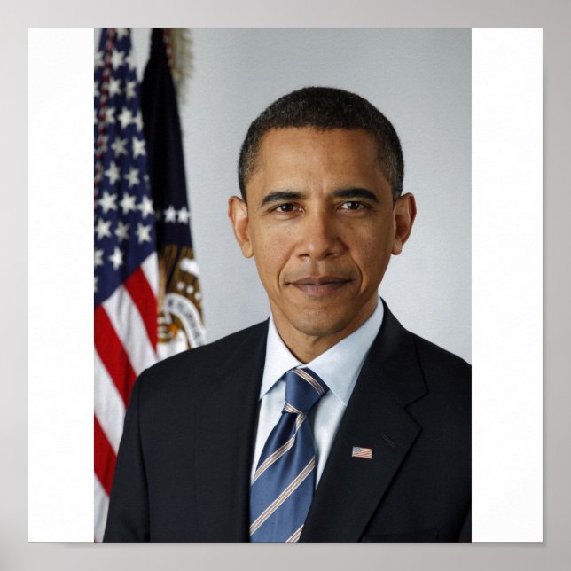 Poster Président Obama, Portrait officiel (Devant)
