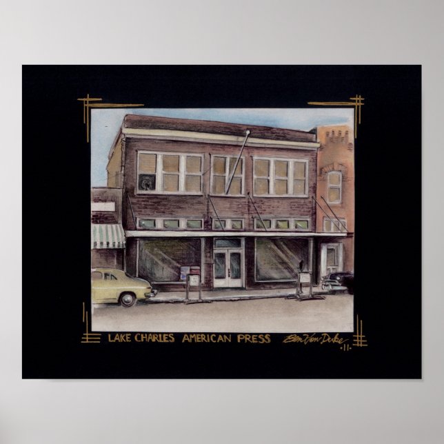 Poster Presse américaine (Devant)