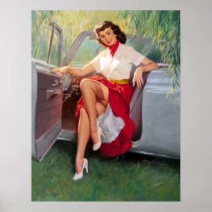 Poster Prêt à conduire la broche vers le haut