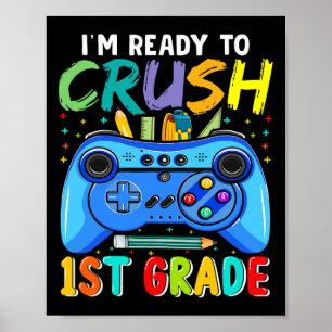 Poster Prêt à écraser 1re année Ck pour aller à l'école G