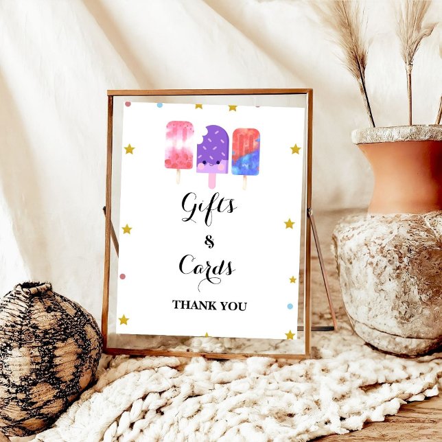 Poster Prêt à pop Baby shower Popsicle cadeau & carte (Créateur téléchargé)