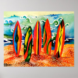 Poster Prêt au Surf