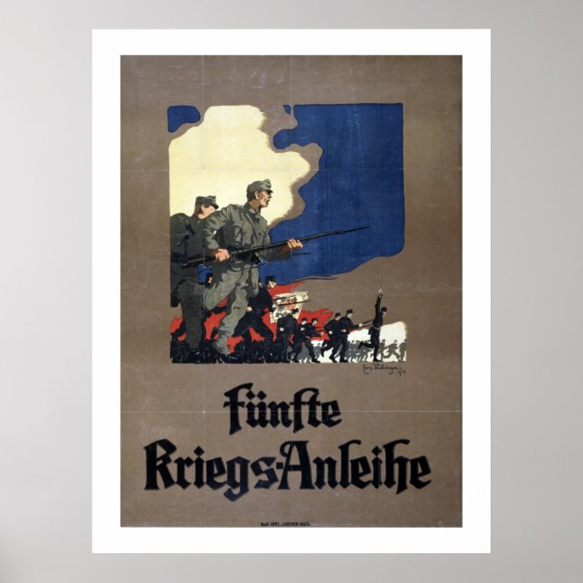 Poster Prêt autrichien de la cinquième guerre (blanc) (Devant)