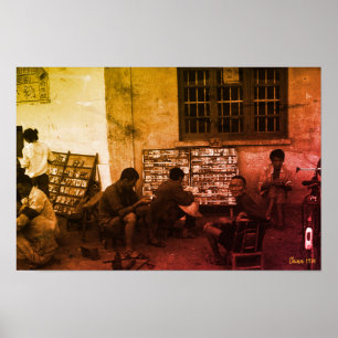 Poster Prêt de livres vintage China Changsha