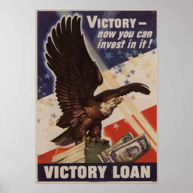 Poster Prêt de victoire 2ème guerre mondiale (Devant)