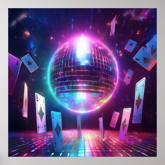 Poster Prêt Pour Une Nuit De Danse Et De Jeu (Devant)