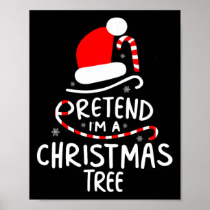 Poster Prétendre que je suis un arbre de Noël Fun Costume