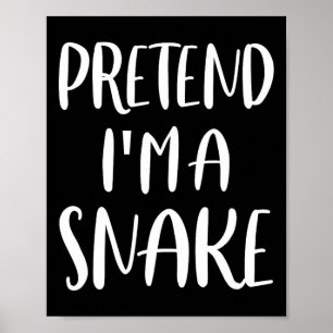 Poster Prétendre que je suis un costume d'Halloween pâle