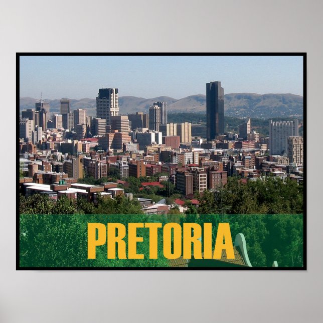 Poster Pretoria, Afrique du Sud (Devant)