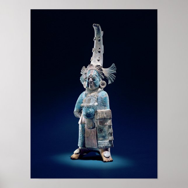 Poster Prêtre en robes cérémonielles, île de Jaina (Devant)