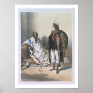 Poster Prêtre et guerrier abyssiniens, illustration de '