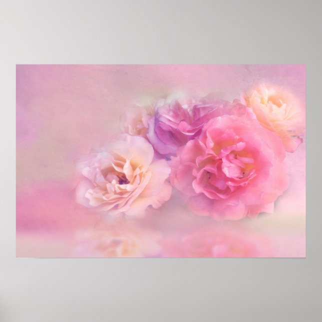 Poster Pretty Pink Carnations Stylish (Devant)