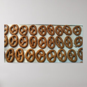 Poster Pretzels recouverts de chocolat