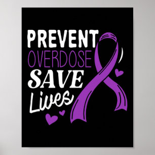 Poster Prévenir la surdose Sauver des vies Sensibilisatio
