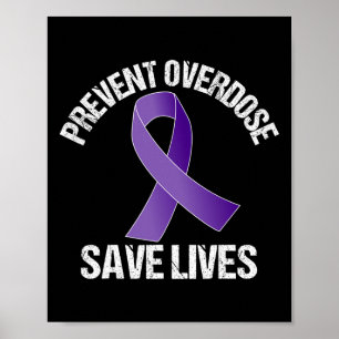 Poster Prévenir la surdose Sauver des vies Sensibilisatio