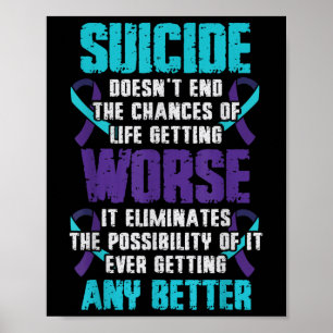 Poster Prévention de la prise de conscience du suicide pi