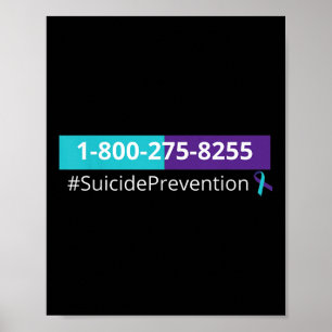 Poster Prévention du suicide 1-800-273-8255