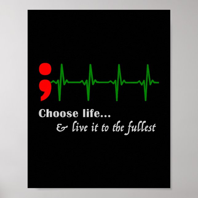 Poster Prévention du suicide Ekg (Devant)