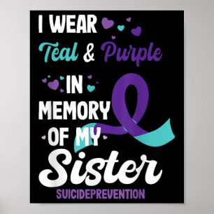 Poster Prévention du suicide en mémoire de sœur