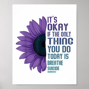 Poster Prévention du suicide et sensibilisation à la dépr