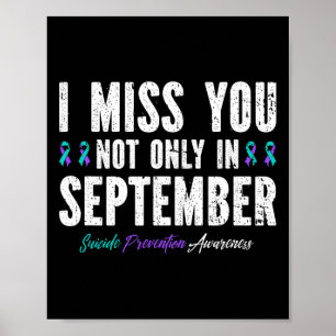 Poster Prévention du suicide Je vous manque Maitre Santé