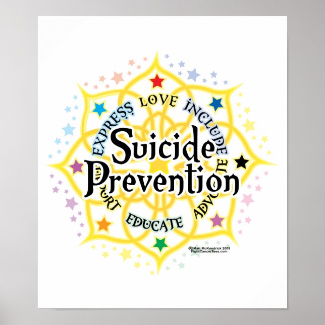 Poster Prévention du suicide Lotus (Devant)