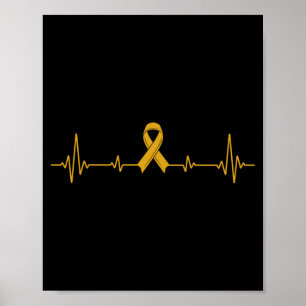 Poster Prévention du suicide Ruban Jaune pour hommes