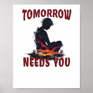Poster Prévention du suicide Sensibilisation Demain a bes
