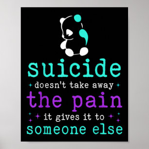Poster Prévention du suicide Sensibilisation Douleur du s