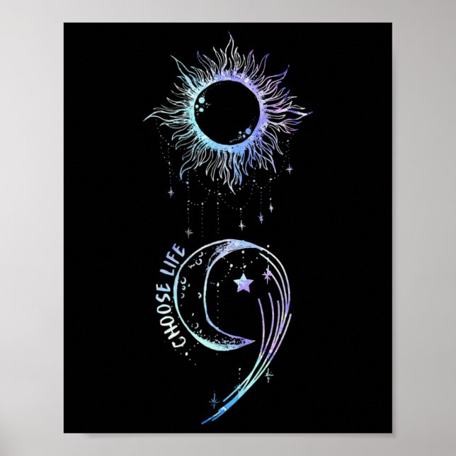 Poster Prévention Sensibilisation Choisir la vie Semicolo (Devant)