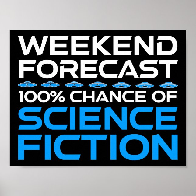 Poster Prévisions de fin de semaine - 100% Chance de scie (Devant)