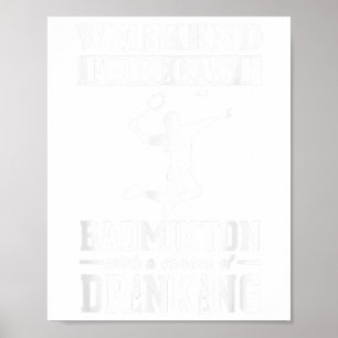 Poster Prévisions de week-end de badminton