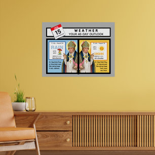 Poster Prévisions météorologiques pour la Saint-Swithin