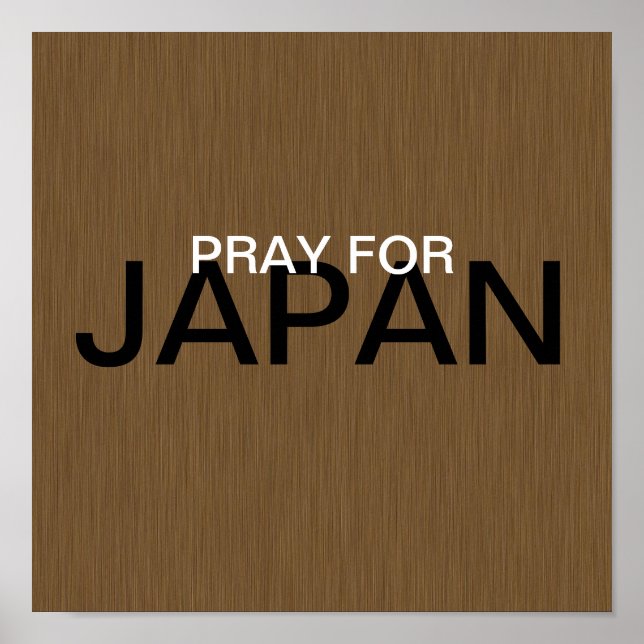 POSTER PRIER POUR LE JAPON (Devant)