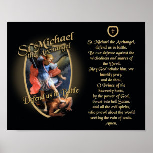 POSTER PRIÈRE À SAINT MICHAEL L'ARCHANGEL