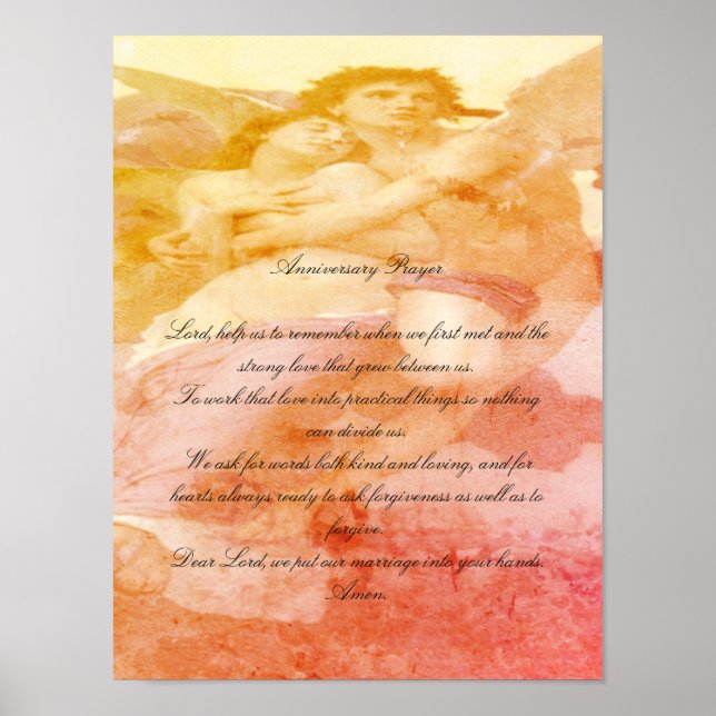 Poster Prière Anniversaire avec Anges (Devant)