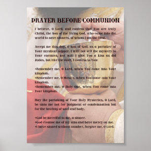 Poster Prière avant communion Imprimer