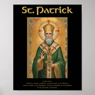 Poster Prière catholique St Patrick