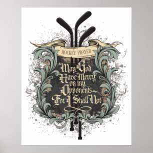 Poster Prière de hockey