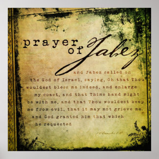 Poster Prière de Jabez