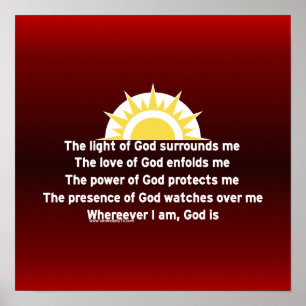 Poster Prière de la protection