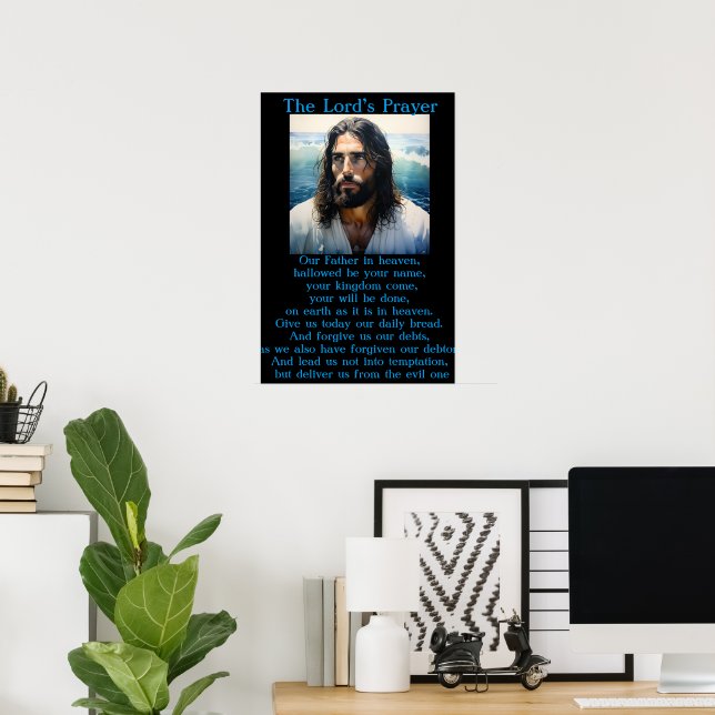 Poster Prière de l'océan (Bureau à domicile)