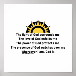 Poster Prière de protection